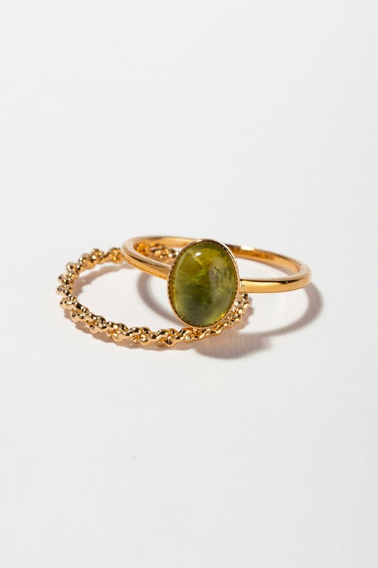 Natural Stone Ring Set king-general-store-5710.myshopify.com