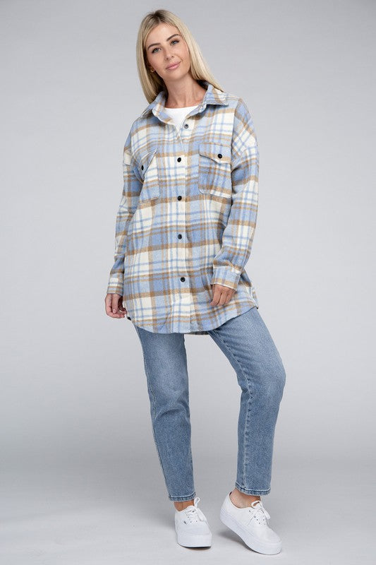 Plaid Shacket king-general-store-5710.myshopify.com