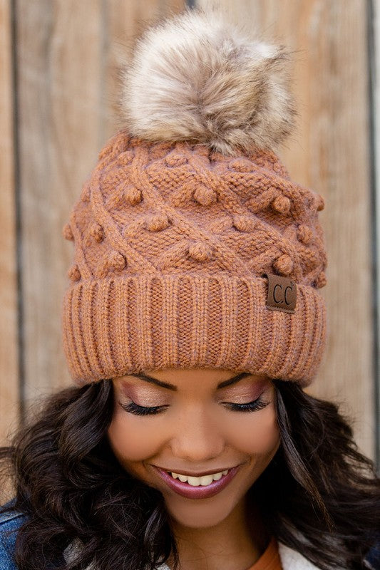 CC Crafted Pom Detail Beanie