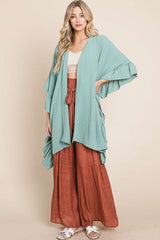 Wide Sleeves Ruffle Kimono king-general-store-5710.myshopify.com