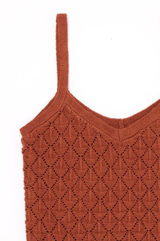 Brick Crochet Knit Tank king-general-store-5710.myshopify.com