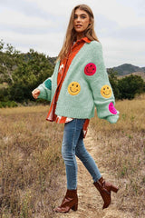 The Fuzzy Smile Long Bell Sleeve Knit Cardigan king-general-store-5710.myshopify.com