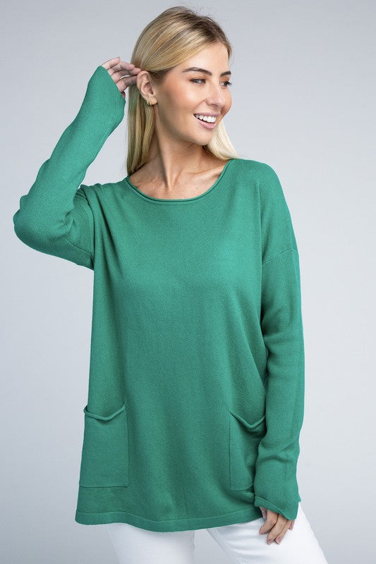 Viscose Front Pockets Sweater king-general-store-5710.myshopify.com