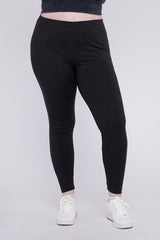 Plus Premium Cotton Full Length Leggings king-general-store-5710.myshopify.com