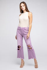 Distressed Vintage Washed Wide Leg Pants king-general-store-5710.myshopify.com