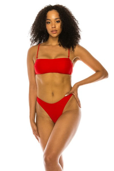 Bandeau High Cut Bikini Swimsuit king-general-store-5710.myshopify.com