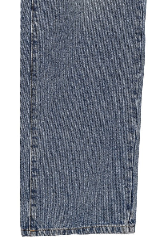 Mid Blue Straight Denim Jeans king-general-store-5710.myshopify.com