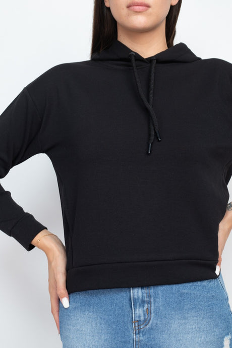 Self-tie Drawstrings Hoodie