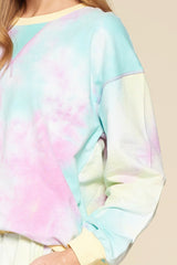 Tie-dye Printed Jersey Top