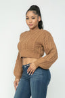 Cable Pullover Sweater Top