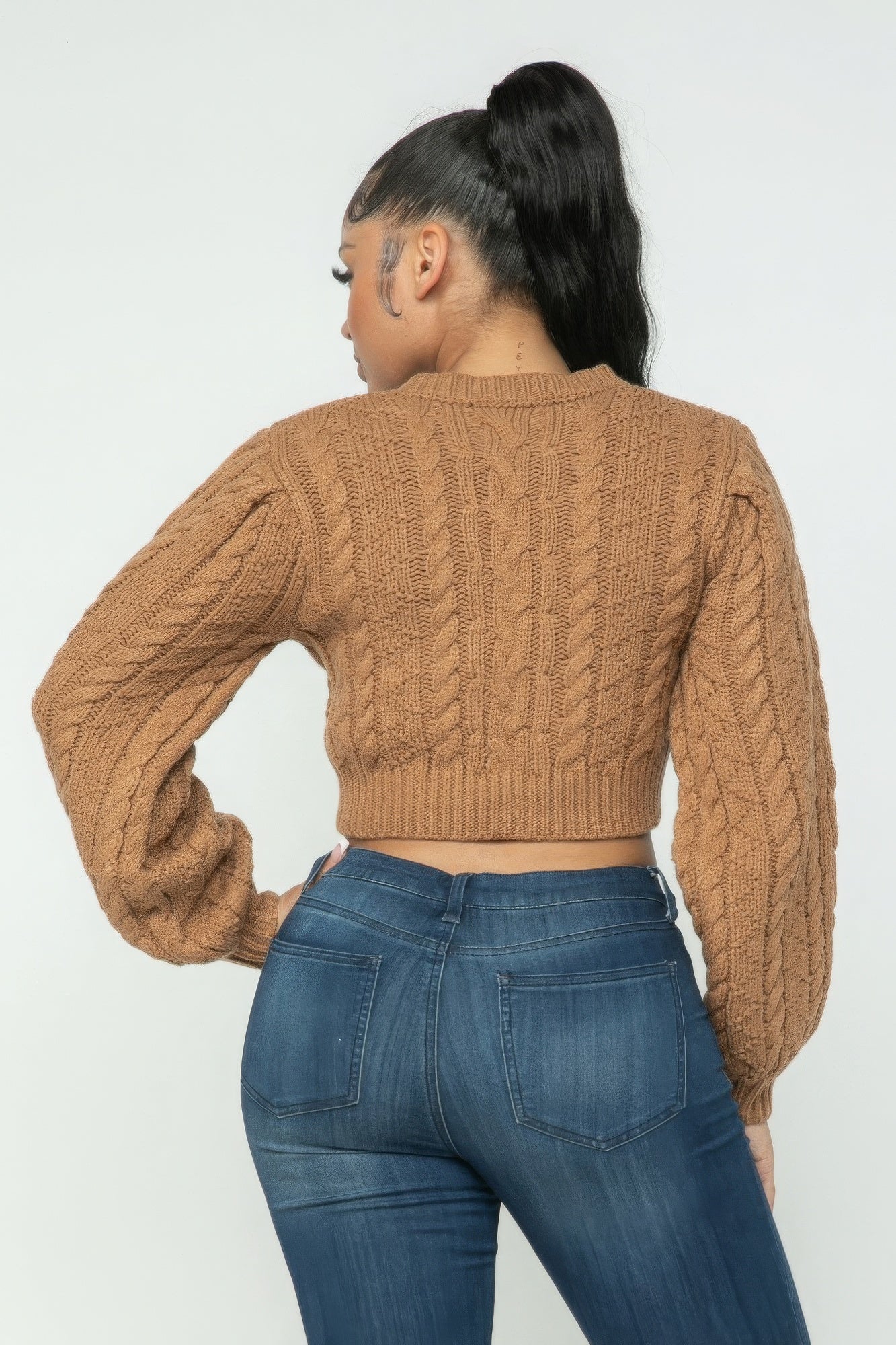 Cable Pullover Sweater Top