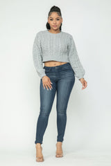 Cable Pullover Sweater Top