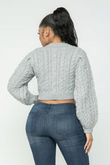 Cable Pullover Sweater Top