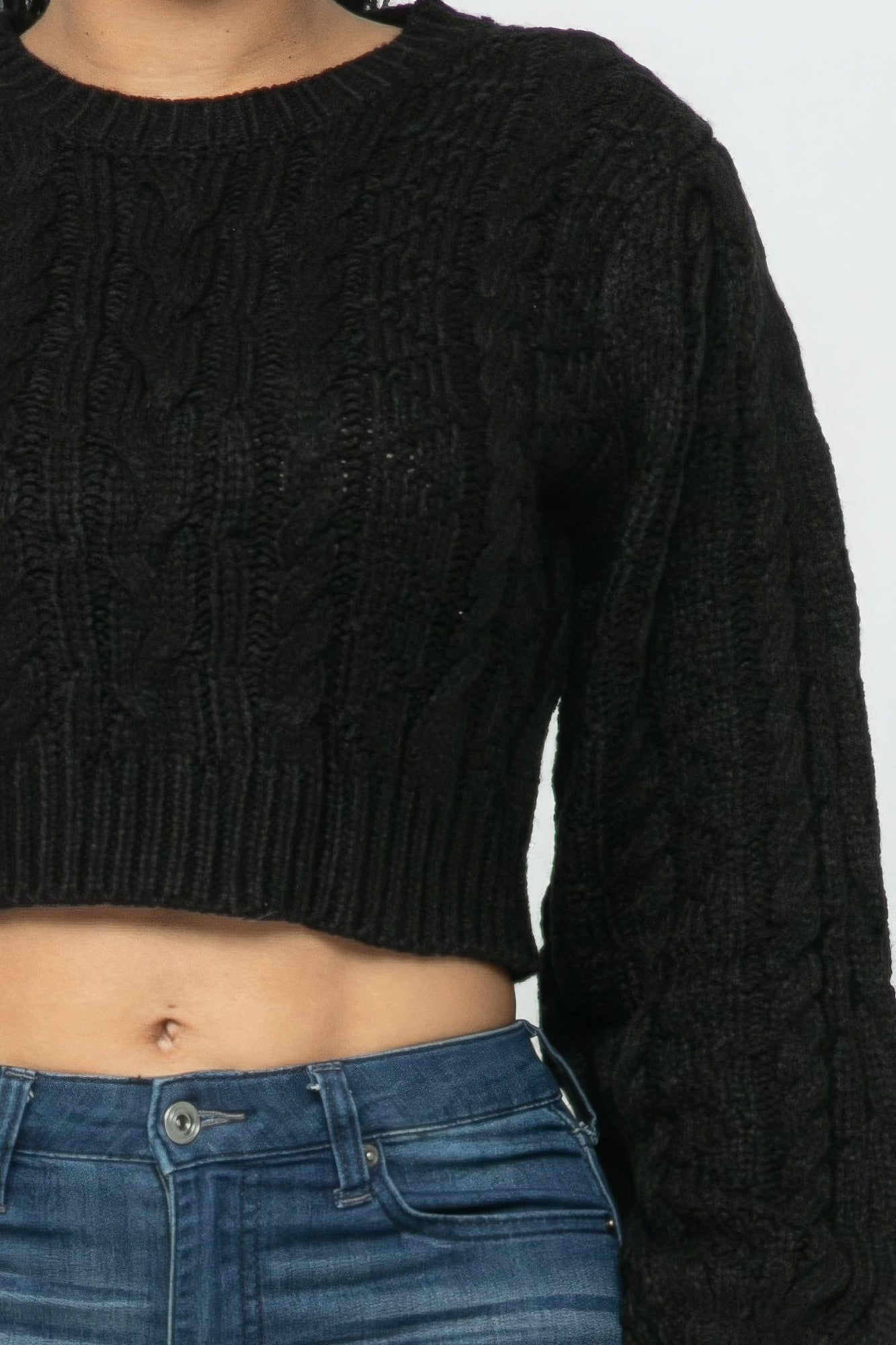 Cable Pullover Sweater Top