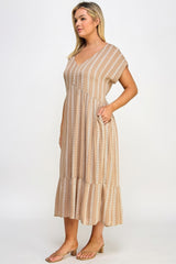 Plus Boho Maxi Dress with Slip