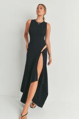 Chic Comfortable Maxi Dress With Slit