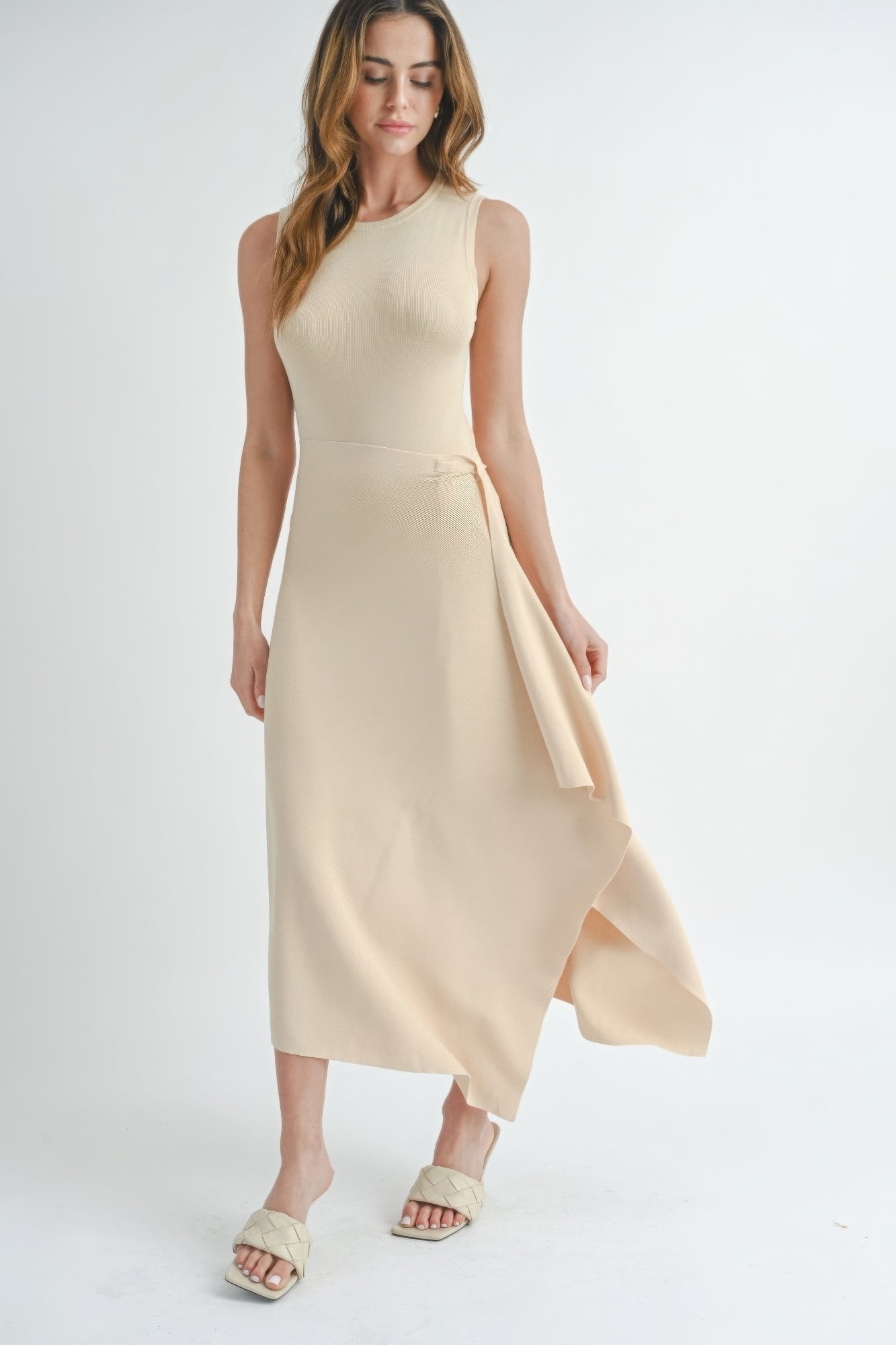 Chic Comfortable Maxi Dress With Slit