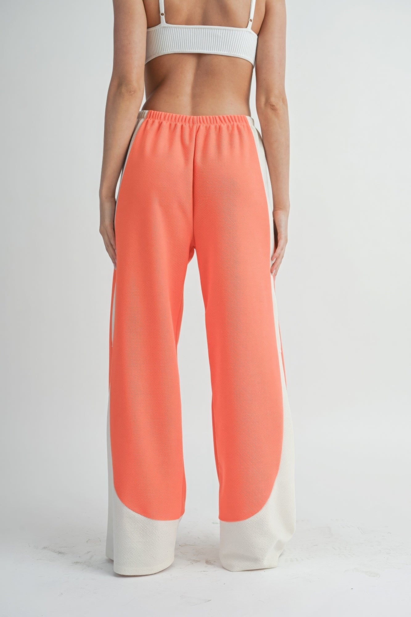 Two Toned Comfortable Chic Wide Leg Pants