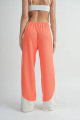 Two Toned Comfortable Chic Wide Leg Pants