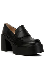 Elspeth Heeled Platform Leather Loafers king-general-store-5710.myshopify.com