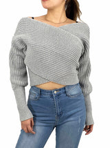 Off Shoulder Wrap Bolero Sweater king-general-store-5710.myshopify.com