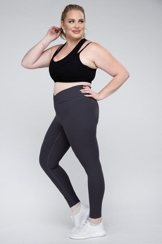 Plus Size V-Waist Full Length Leggings king-general-store-5710.myshopify.com