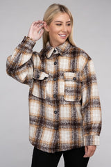 Cozy Plaid Flannel Shacket king-general-store-5710.myshopify.com