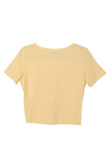 Solid Twist Front with Short Sleeve Top king-general-store-5710.myshopify.com