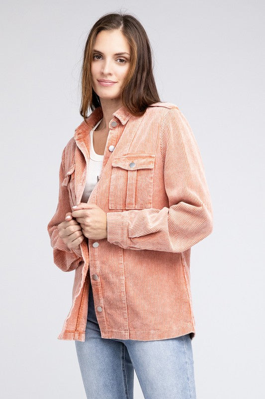 Corduroy Buttoned Down Jacket king-general-store-5710.myshopify.com