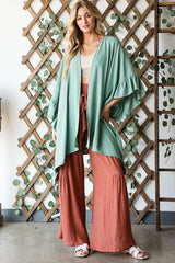 Wide Sleeves Ruffle Kimono king-general-store-5710.myshopify.com