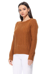 Cute Cable  Long Sleeve Sweater Knit Pullover king-general-store-5710.myshopify.com