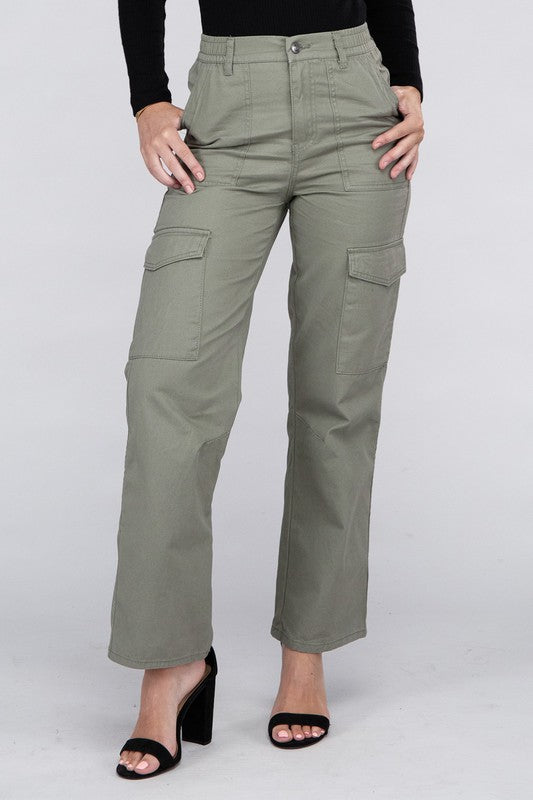 Everyday Wear Elastic-Waist Cargo Pants king-general-store-5710.myshopify.com