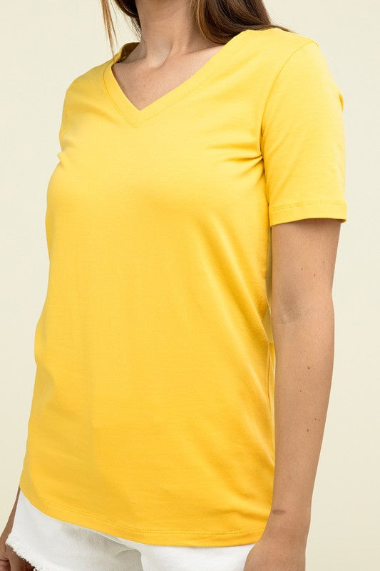 Cotton V-Neck Short Sleeve T-Shirts