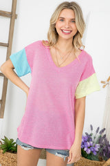 LOW GAUGE COLORBLOCK TOP