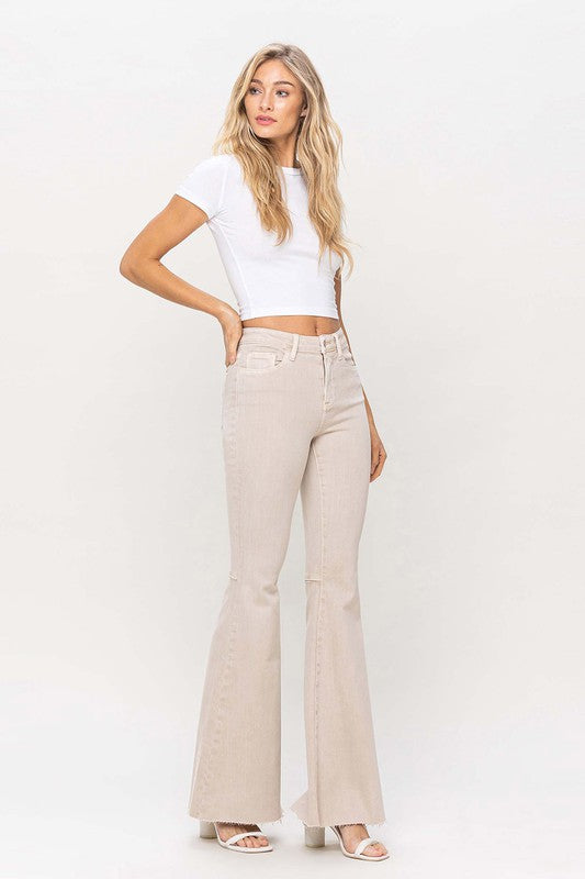 High Rise Super Flare Stretchy Jeans