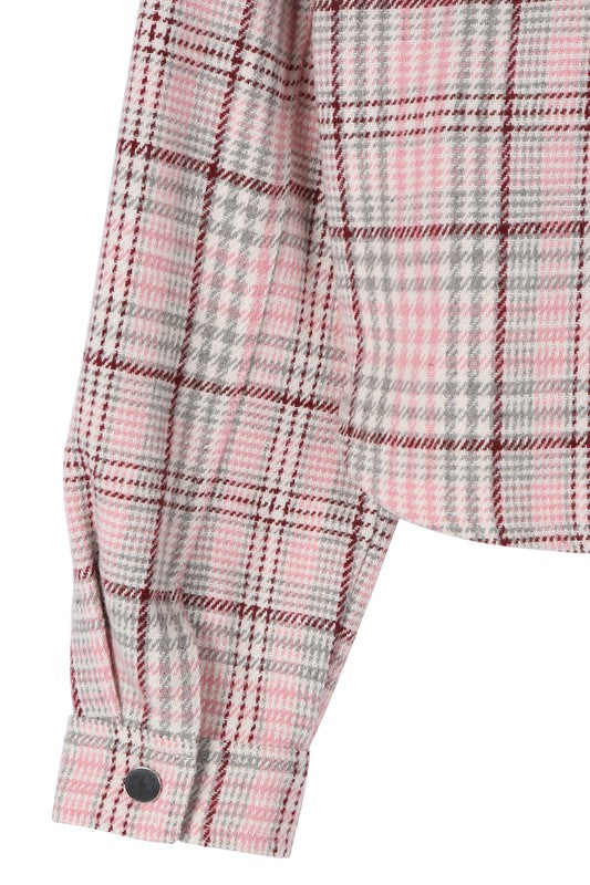 Plaid crop jacket king-general-store-5710.myshopify.com