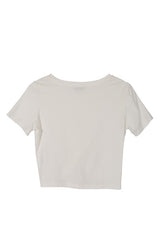 Solid Twist Front with Short Sleeve Top king-general-store-5710.myshopify.com