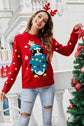 Christmas Penguin Graphic Sequin Sweater king-general-store-5710.myshopify.com