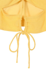 Yellow Crop Tank Top king-general-store-5710.myshopify.com