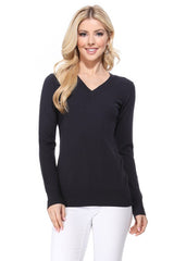 Women's Long Sleeve V-Neck Pulll Over Sweater Top king-general-store-5710.myshopify.com