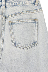 Pale Blue High Waist Denim Jeans king-general-store-5710.myshopify.com