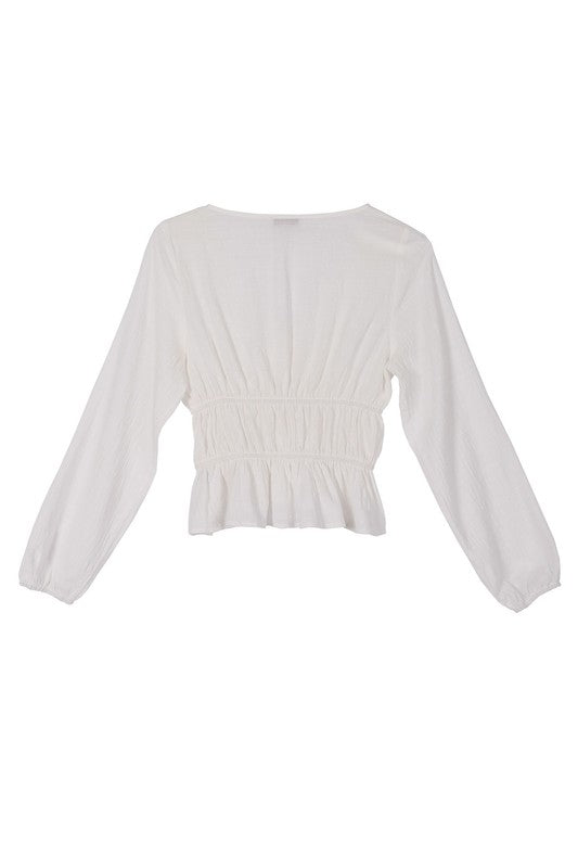 Ivory Sheer Lace Top king-general-store-5710.myshopify.com