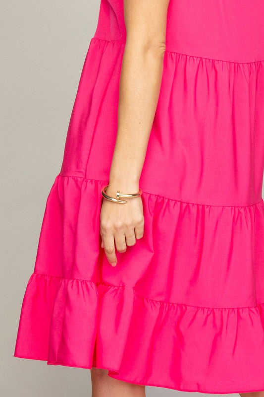 Sleeveless Tiered Midi Dress