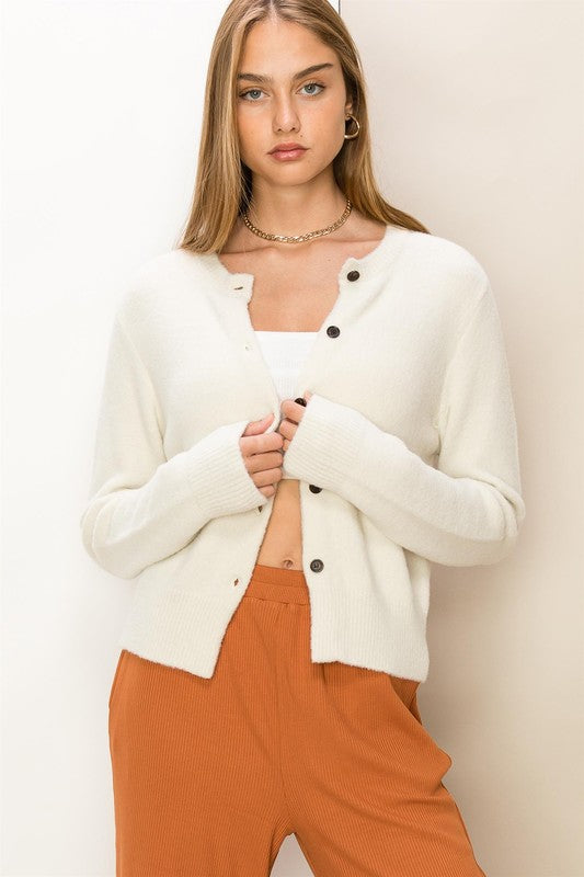 Chic Button-Front Cardigan Sweater king-general-store-5710.myshopify.com