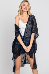 Lace Oversize Ruffle Kimono