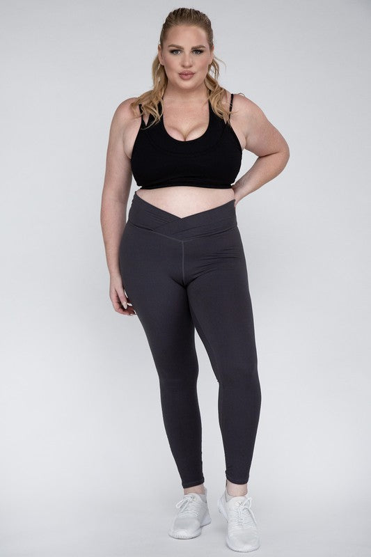 Plus Size V-Waist Full Length Leggings king-general-store-5710.myshopify.com