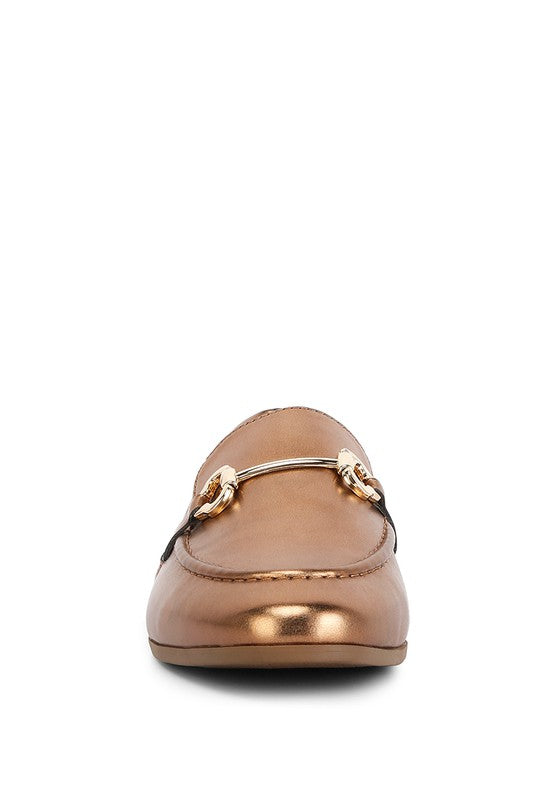 Metallic Faux Leather Ichiro Loafer