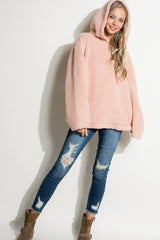 Fuzzy Faux Fur Oversized Sweatshirt