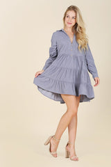 Corduroy Tiered Mini Dress king-general-store-5710.myshopify.com