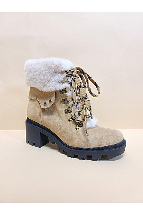 Vini-Fur Combat Booties king-general-store-5710.myshopify.com